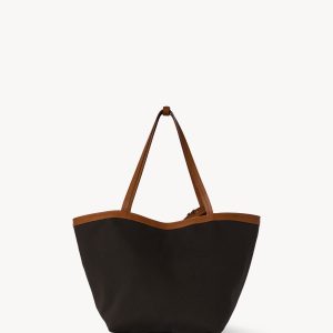 Park Tote Three Canvas Bag in Cotton and Leather